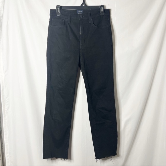 J. Crew Black Stovepipe Straight Jean in Signature Stretch+ - Picture 1 of 4
